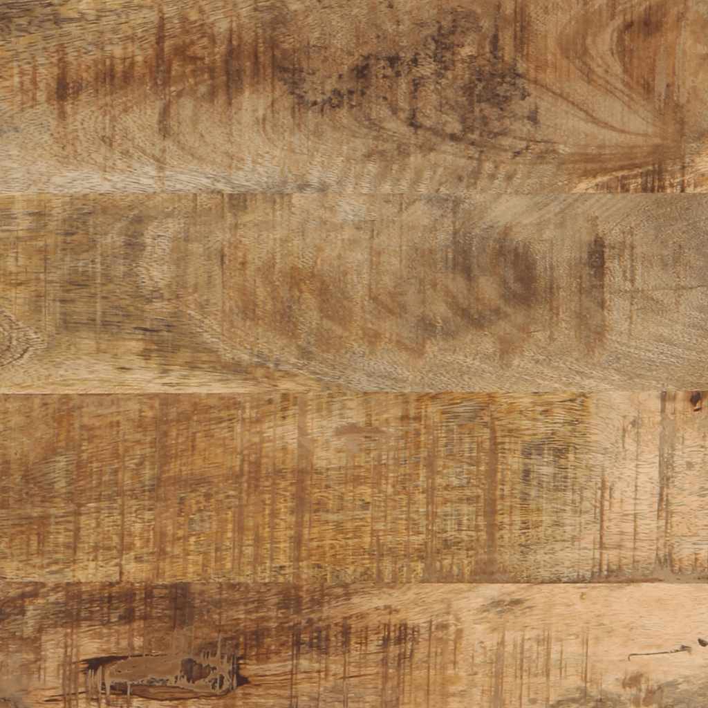 Comodini 2 pz 40x40x50 cm in Legno Massello di Mango Grezzo | homemem39