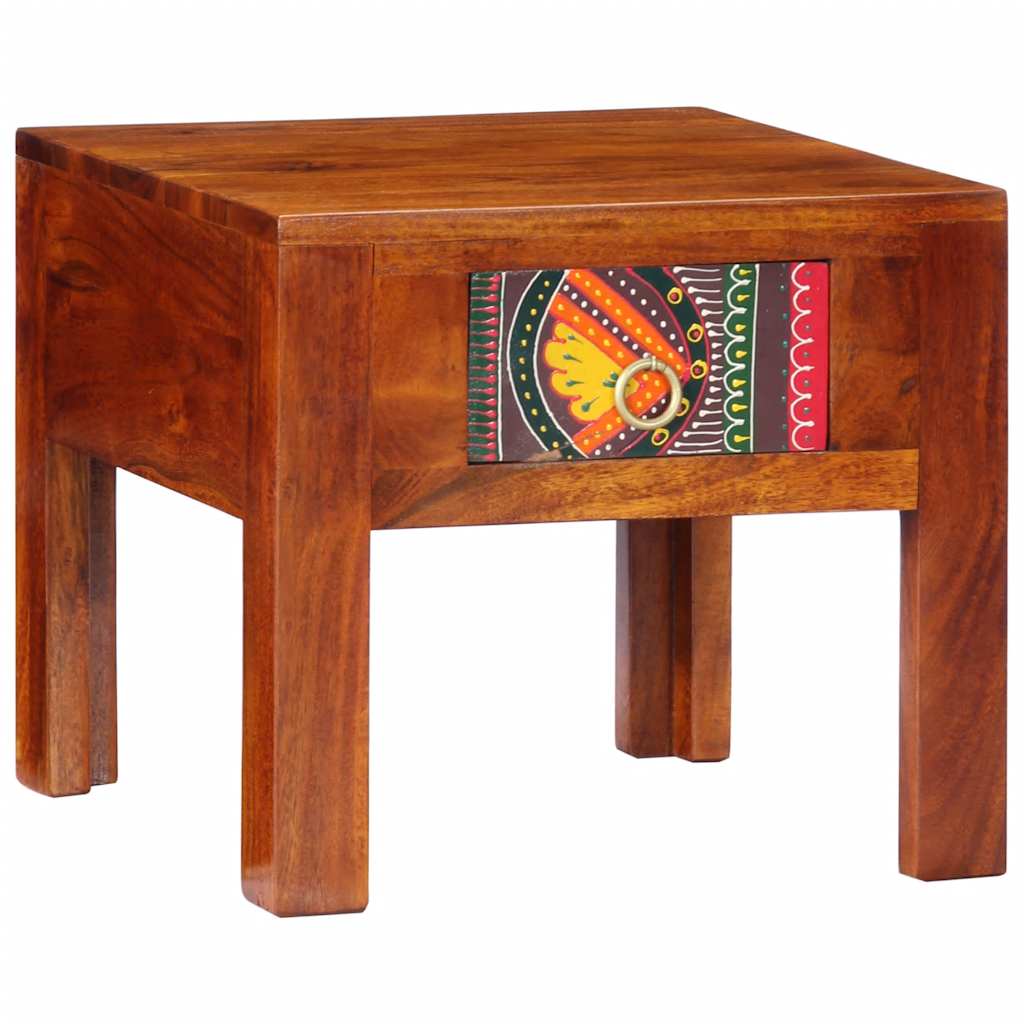 Comodini 2 pz in Legno Massello di Acacia