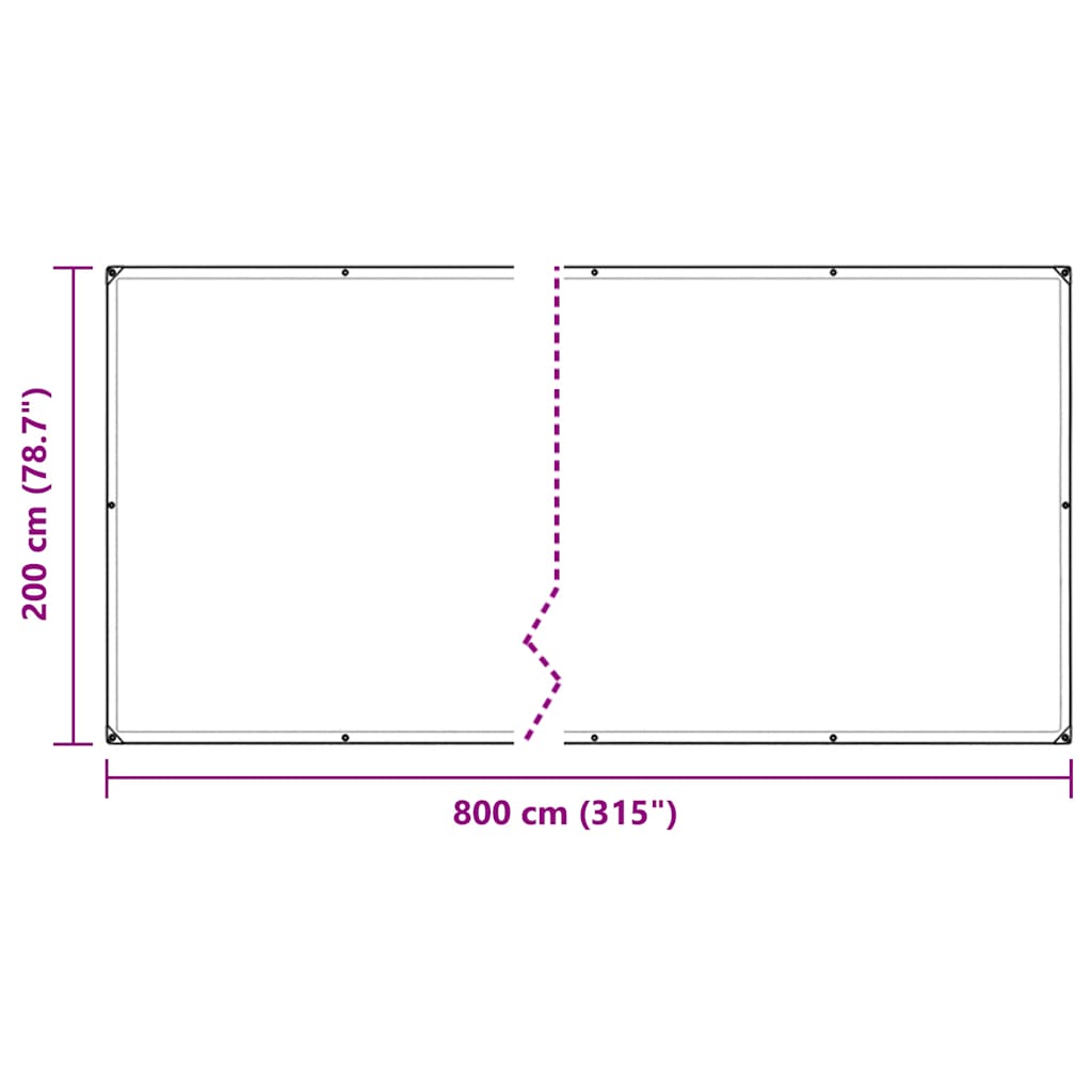 Telone Trasparente con Occhielli 2x8 m in Polietilene | homemem39