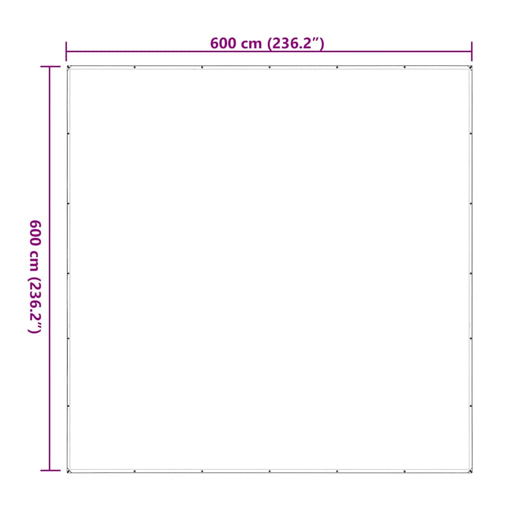 Telone Trasparente con Occhielli 6x6 m in Polietilene | homemem39