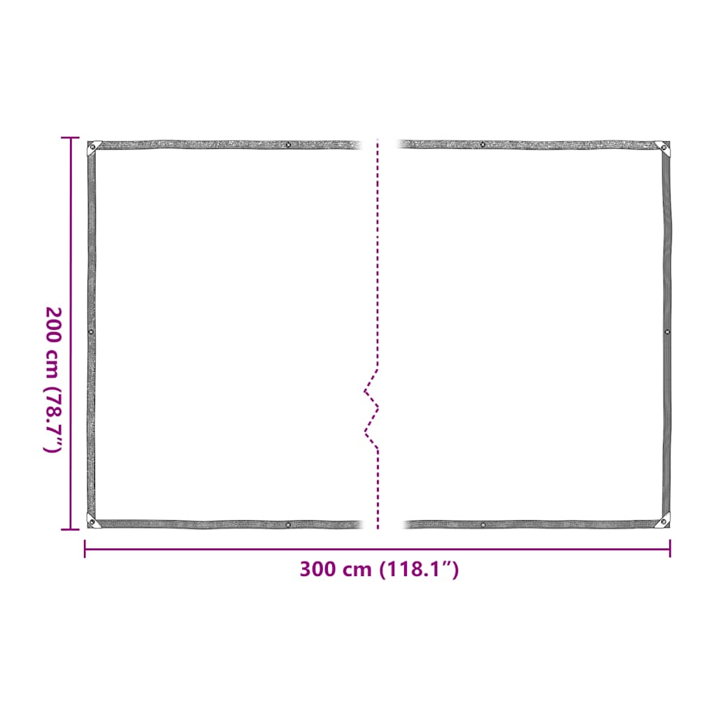 Telone Trasparente con Occhielli 2x3 m in Polietilene