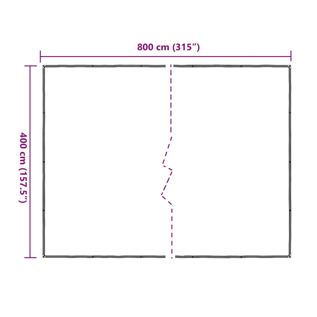 Telone Trasparente con Occhielli 4x8 m in Polietilene | homemem39