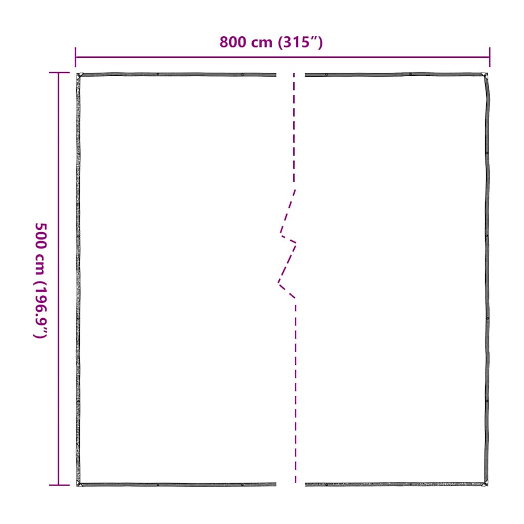 Telone Trasparente con Occhielli 5x8 m in Polietilene | homemem39