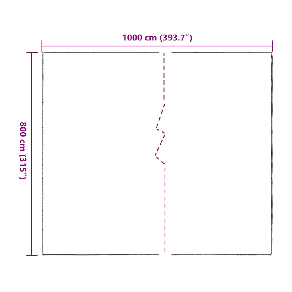 Telone Trasparente con Occhielli 8x10 m in Polietilene
