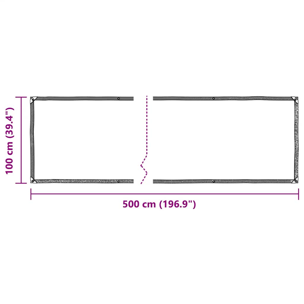 Telone Trasparente con Occhielli 1x5 m in PVC | homemem39