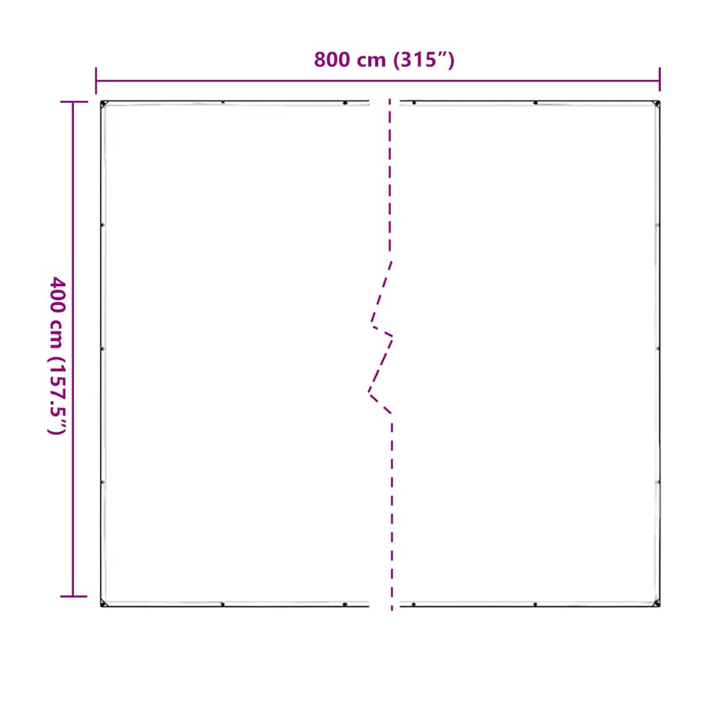 Telone Trasparente con Occhielli 4x8 m in PVC | homemem39
