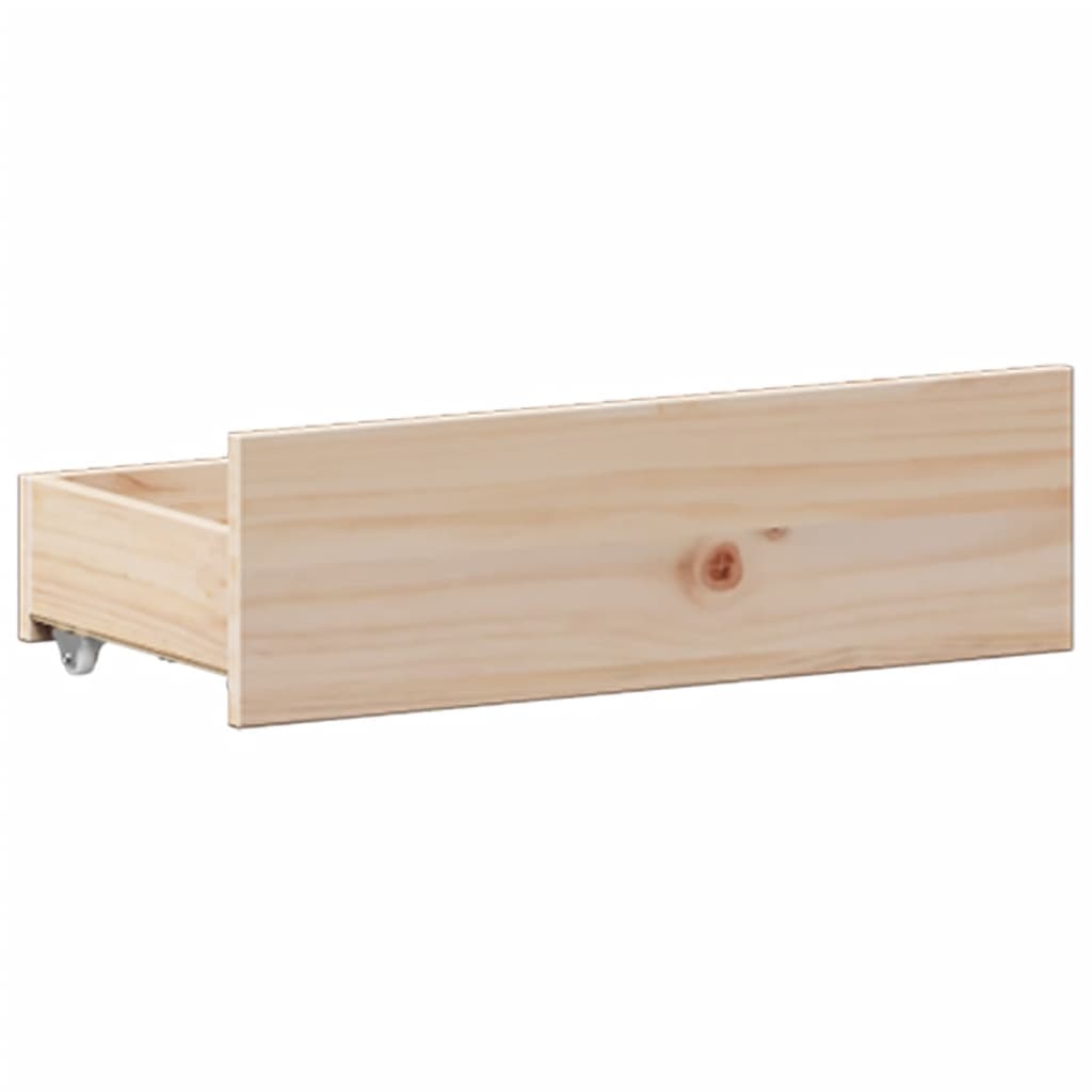 Letto Libreria senza Materasso 180x200 cm in Legno di Pino - homemem39