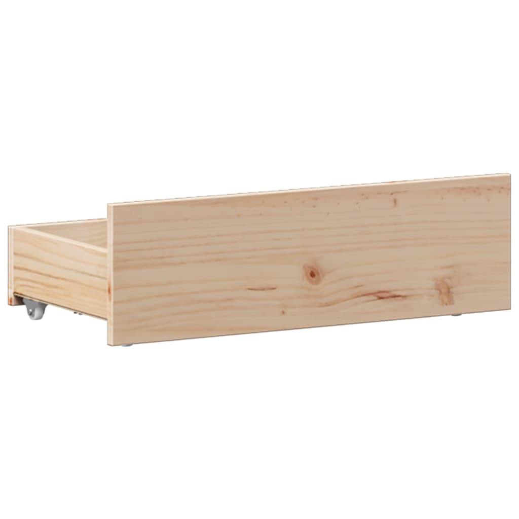 Giroletto con Libreria senza Materasso 75x190 cm in Legno Pino | homemem39