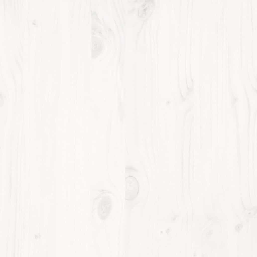 Giroletto senza Materasso Bianco 120x200 cm Legno Massello Pino