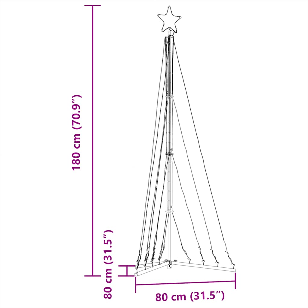 Albero di Natale a LED 339 LED Blu 187 cm | homemem39