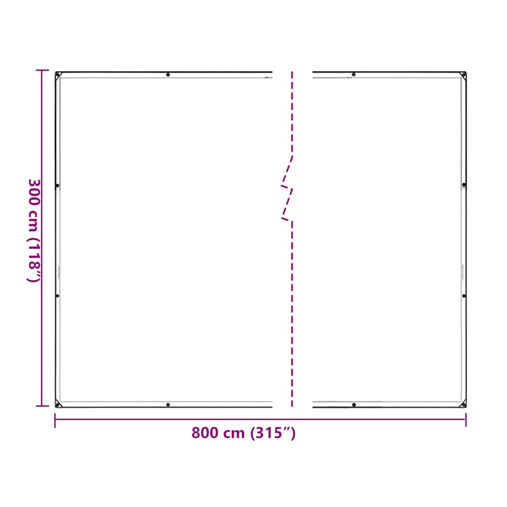 Copertura per Piante con Occhielli 3x8 m in Polietilene | homemem39