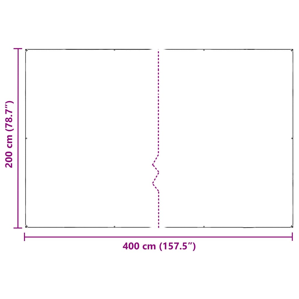 Copertura per Piante con Occhielli 2x4 m in PVC | homemem39