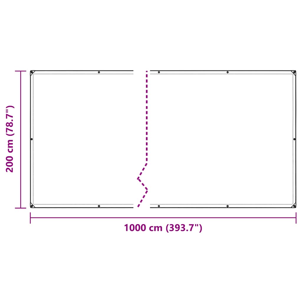 Copertura per Piante con Occhielli 2x10 m in PVC | homemem39