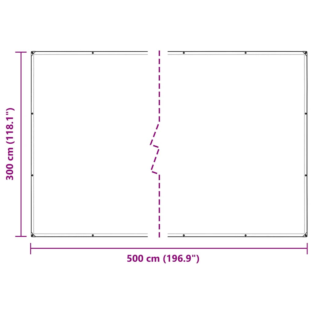 Copertura per Piante con Occhielli 3x5 m in PVC