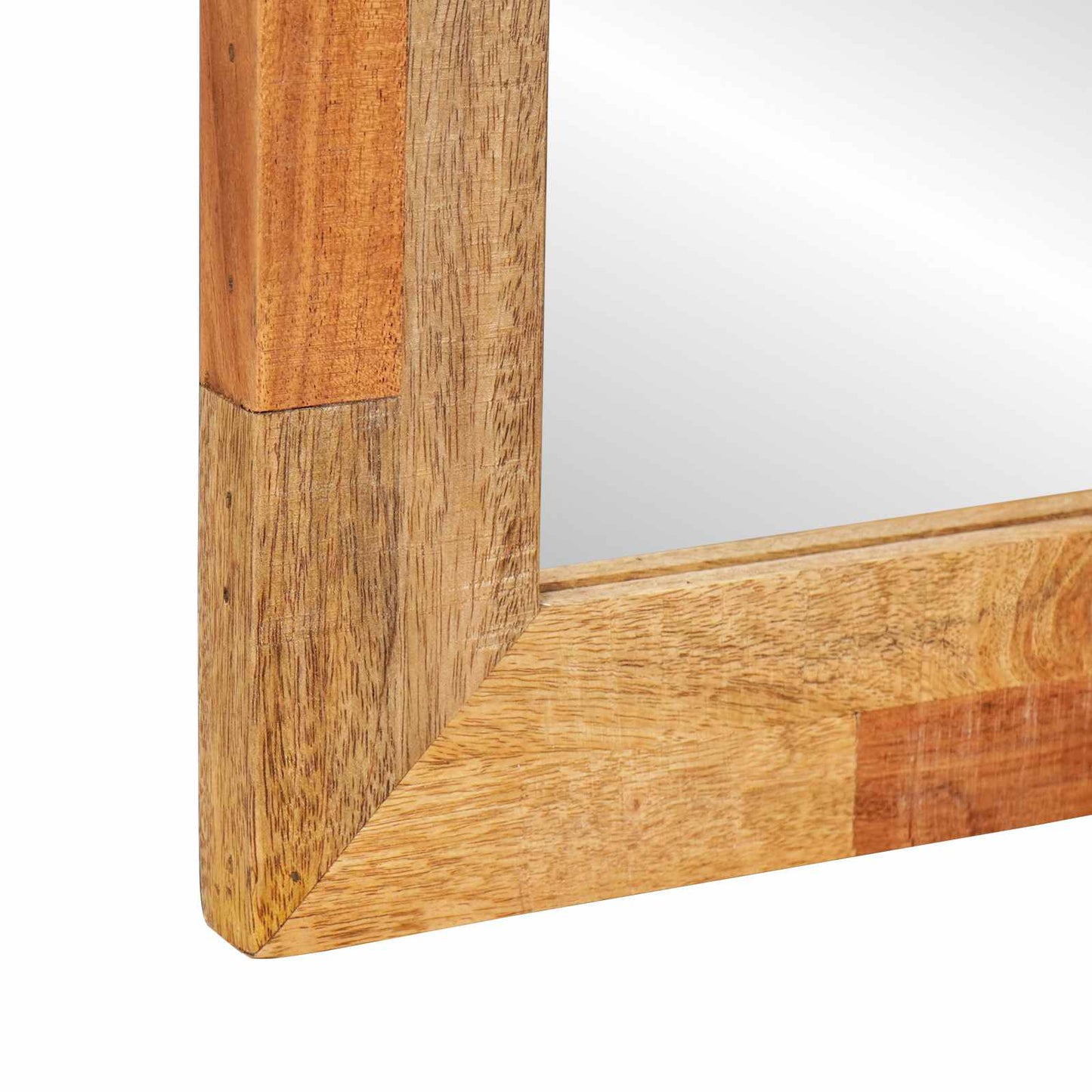 Set da Bagno con porta 2 pcs Naturale Legno di mango massello | homemem39