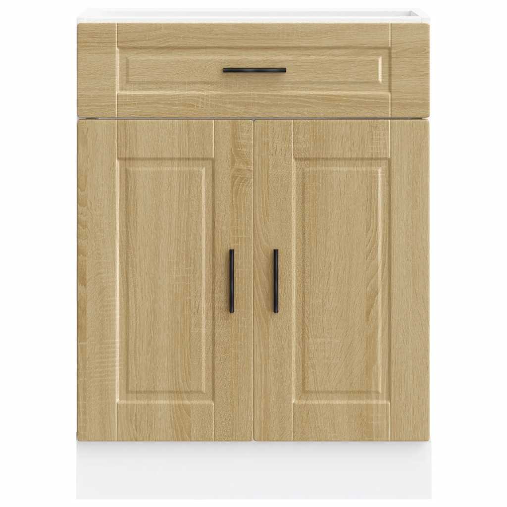 Base da Cucina Porto Rovere Sonoma in Legno Multistrato