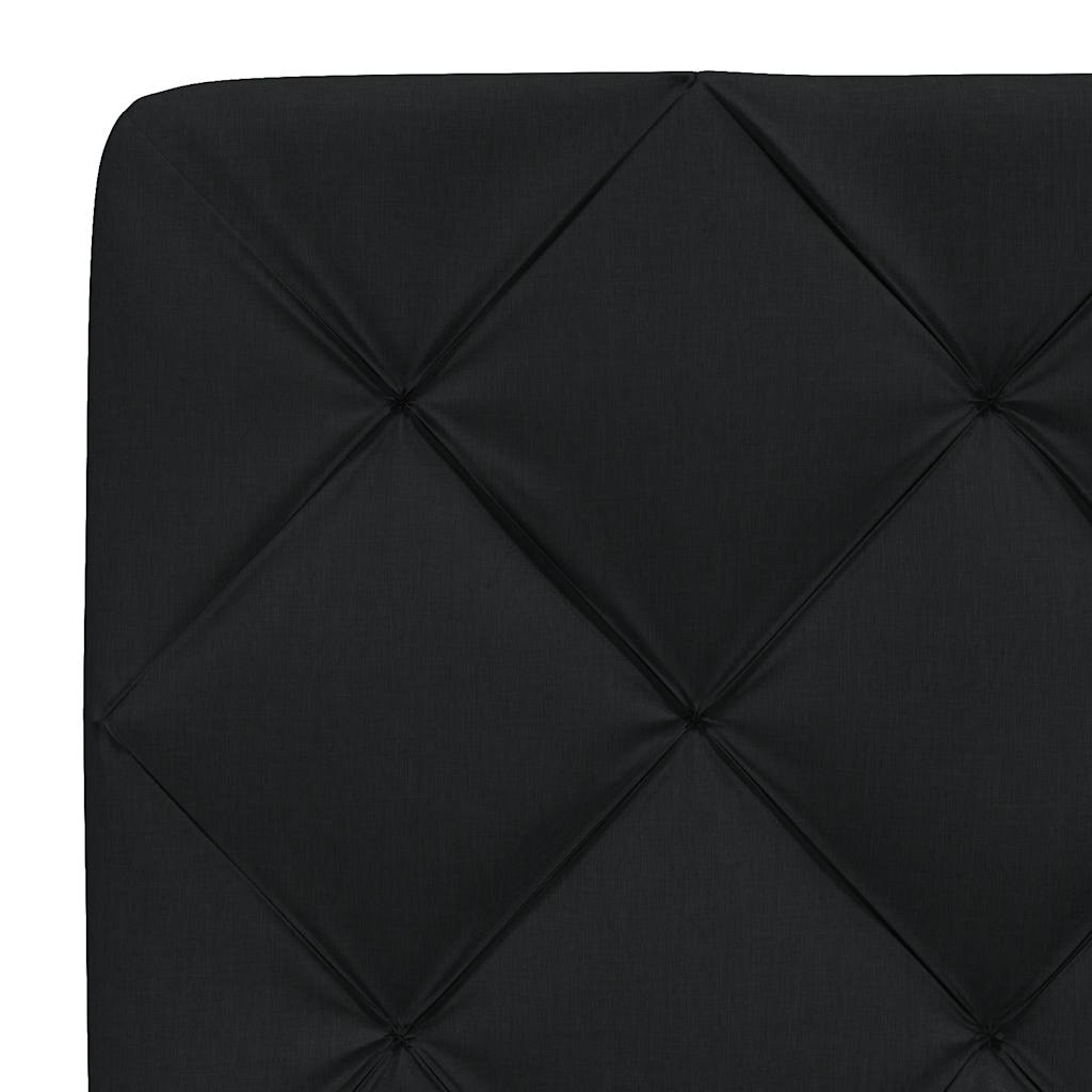 Giroletto senza Materasso Nero 90x200 cm in Tessuto | homemem39