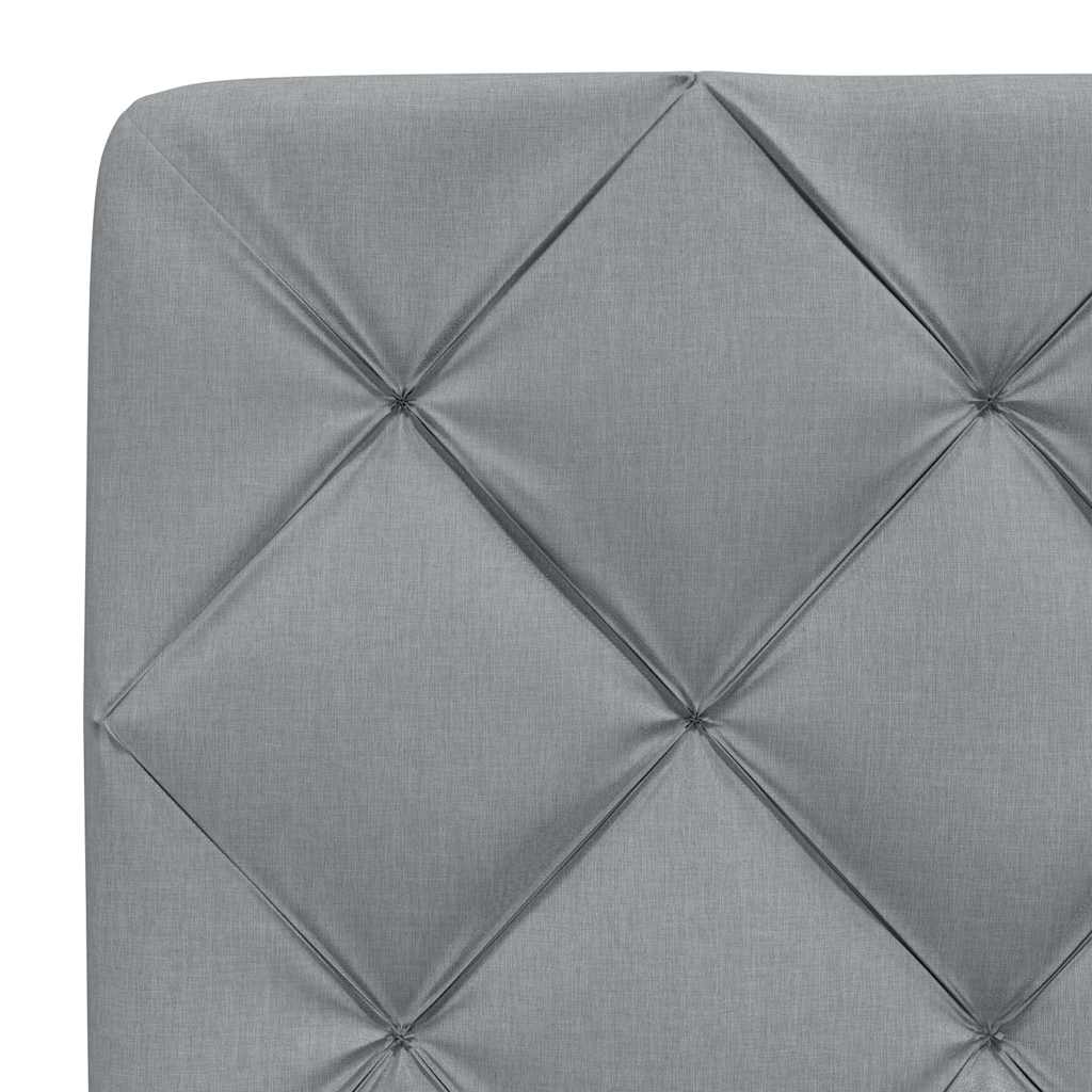 Letto con Materasso Grigio Chiaro 100x200 cm in Tessuto | homemem39