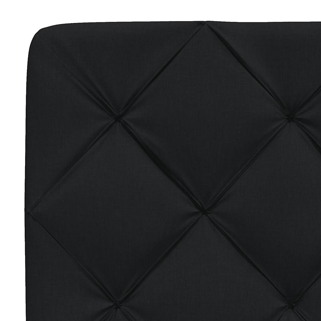 Letto con Materasso Nero 140x190 cm in Tessuto | homemem39