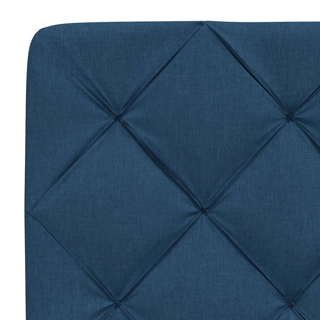 Letto con Materasso Blu 140x190 cm in Tessuto | homemem39