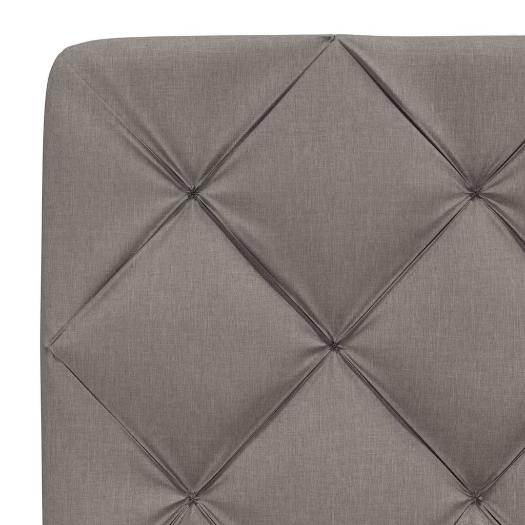 Letto con Materasso Tortora 200x200 cm in Tessuto | homemem39