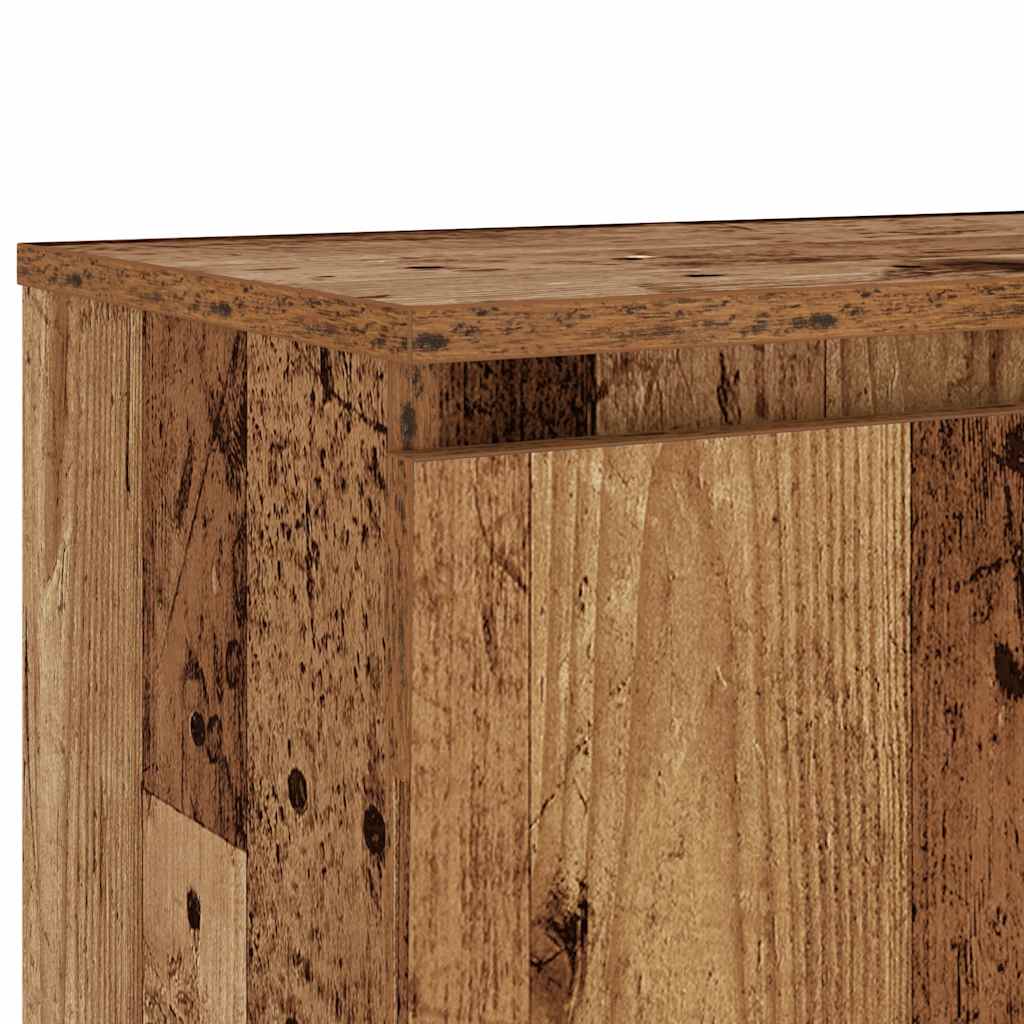 Mobile Porta TV con LED Legno Antico 120x30x36 cm Multistrato