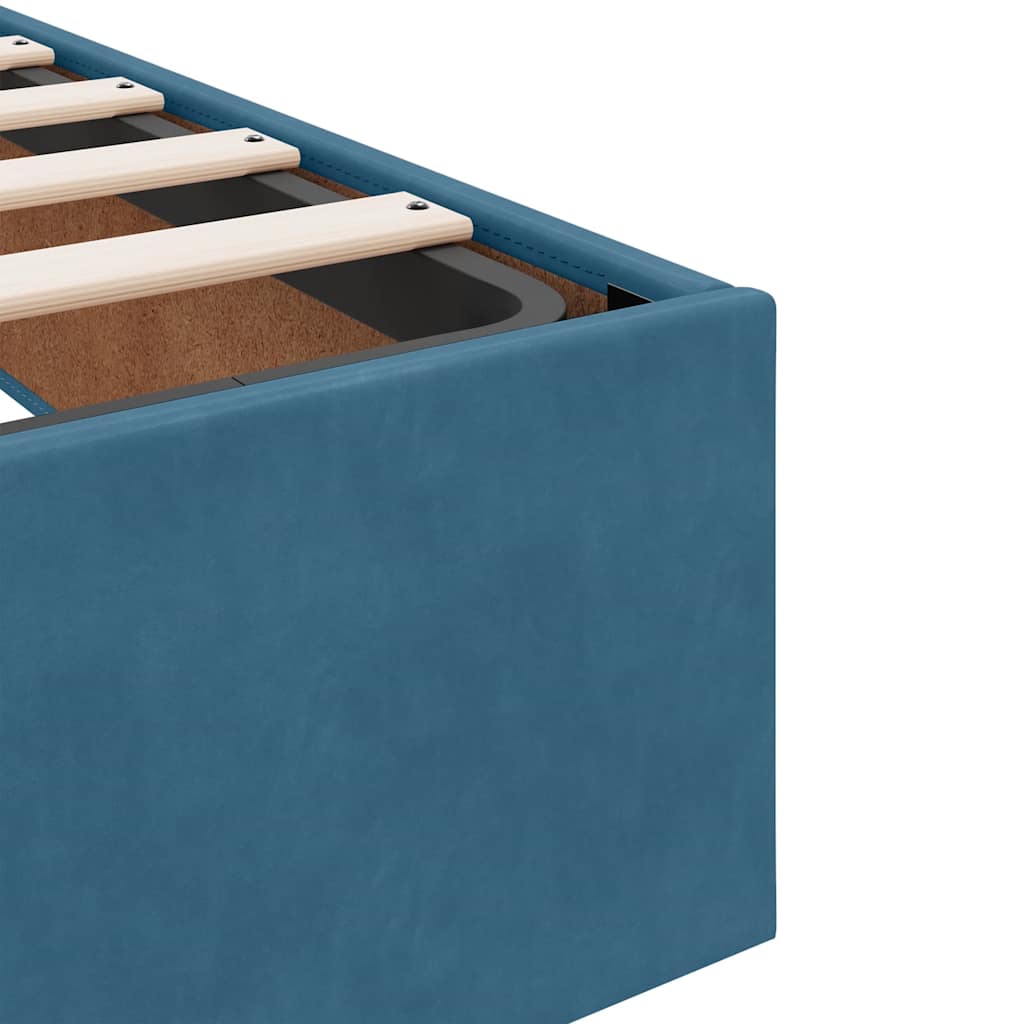Struttura Letto Pouf Senza Materasso 100x200 cm Velluto | homemem39