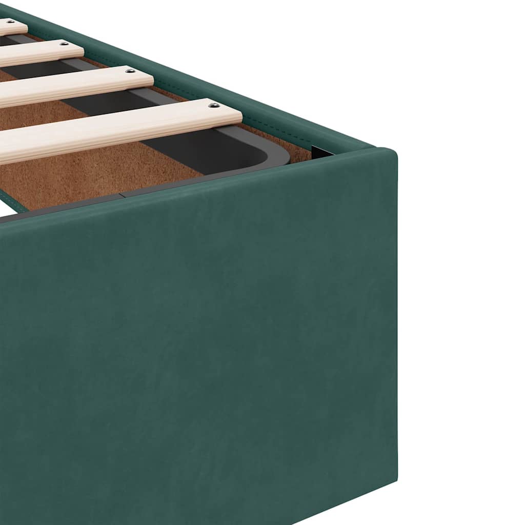 Struttura Letto Pouf senza Materasso 180x200 cm in Velluto | homemem39