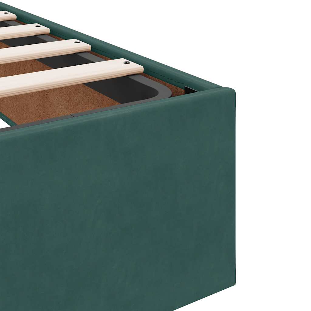Struttura Letto Pouf senza Materasso 200x200 cm in Velluto | homemem39