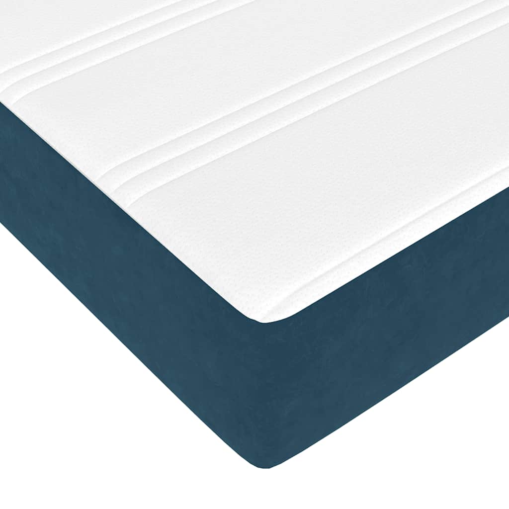 Struttura Letto Pouf con Materassi 200x200 cm Velluto