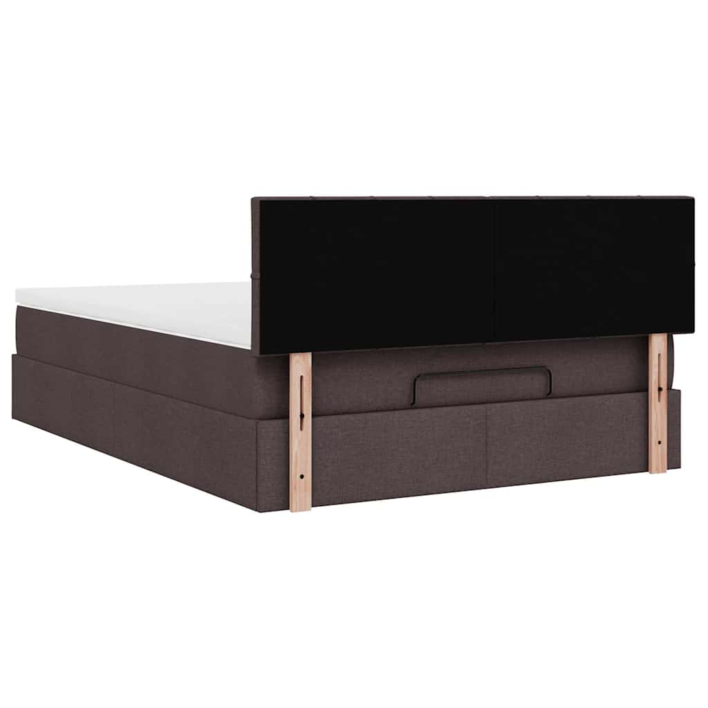 Struttura Letto Pouf con Materasso 140x200 cm in Tessuto | homemem39
