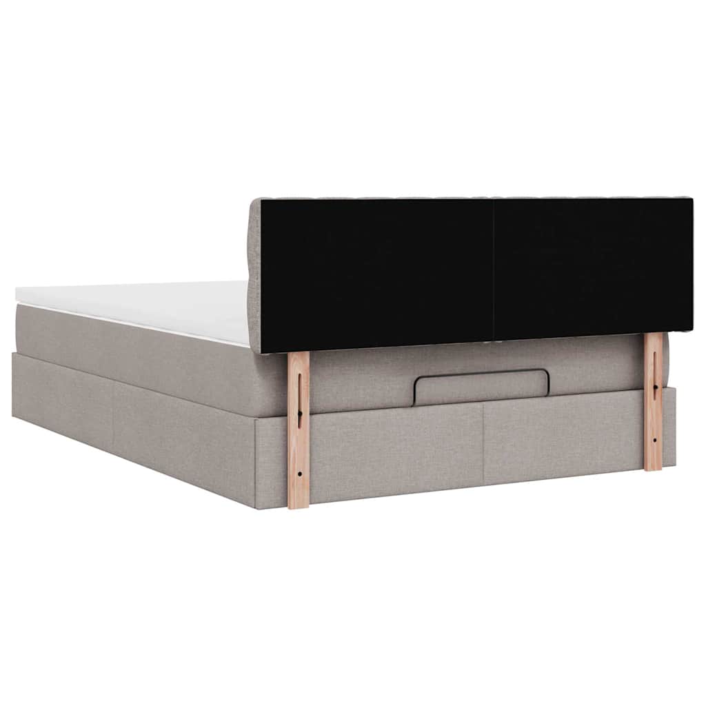 Pouf Letto con Materasso Tortora 140x200 cm in Tessuto | homemem39