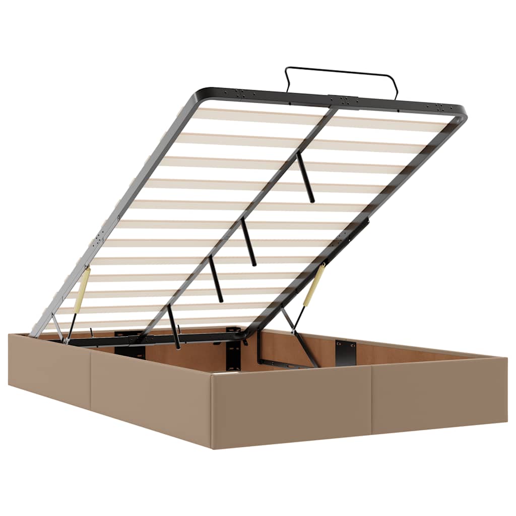 Struttura Letto Pouf con Materasso 120x200 cm Similpelle