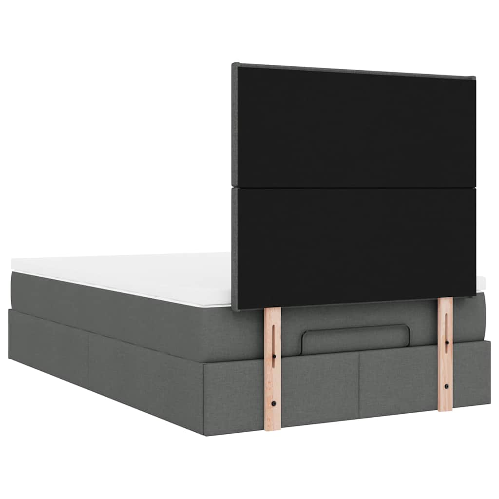 Struttura Letto Pouf con Materasso 120x200 cm in Tessuto | homemem39