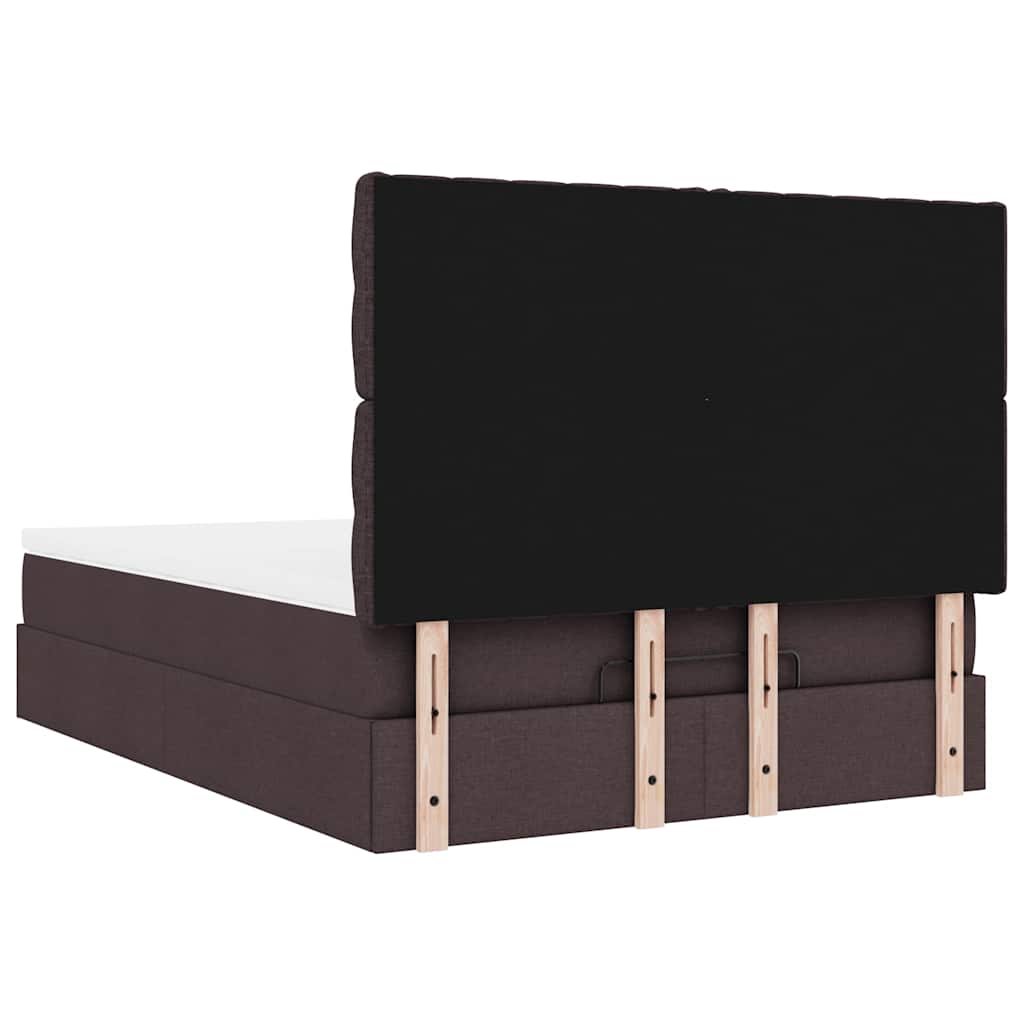 Struttura Letto Pouf con Materasso 140x190 cm in Tessuto | homemem39