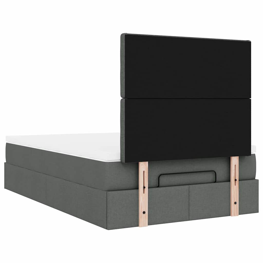 Struttura Letto Pouf con Materasso 80x200 cm in Tessuto | homemem39