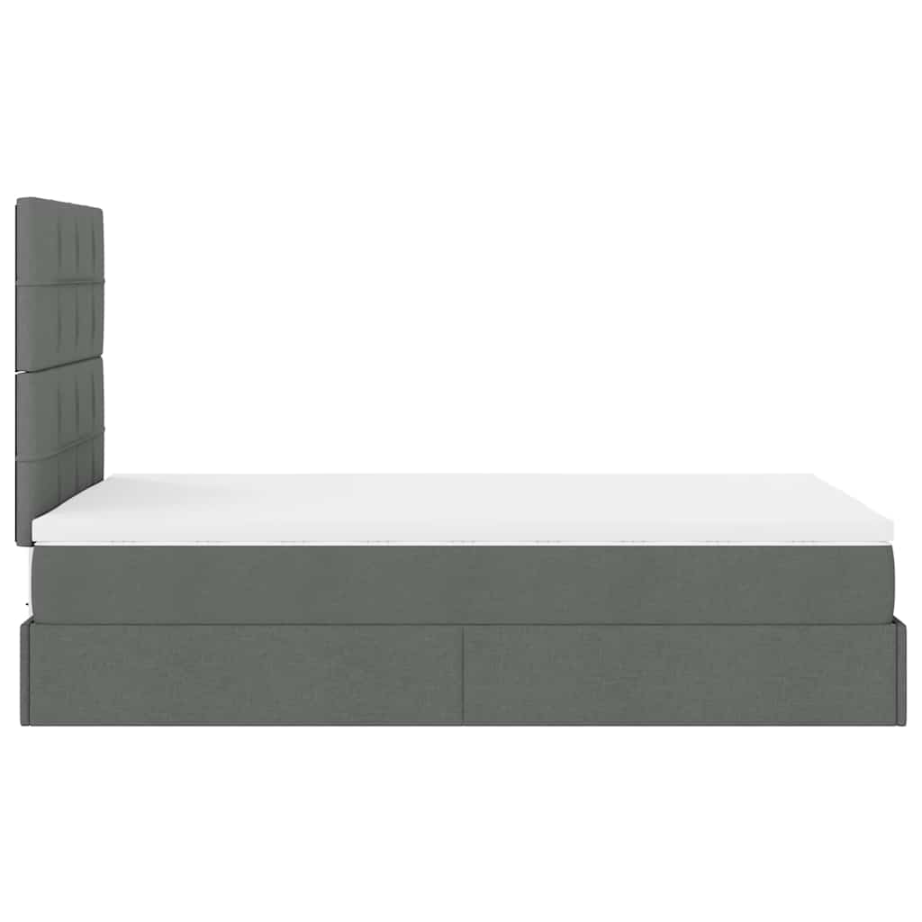 Struttura Letto Pouf con Materasso 80x200 cm in Tessuto | homemem39