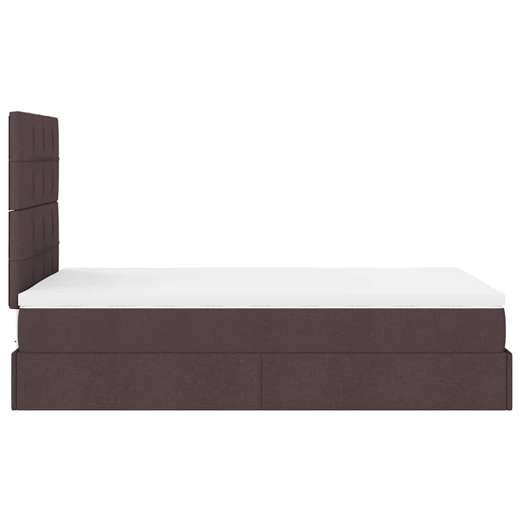 Struttura Letto Pouf con Materasso 120x200 cm in Tessuto | homemem39