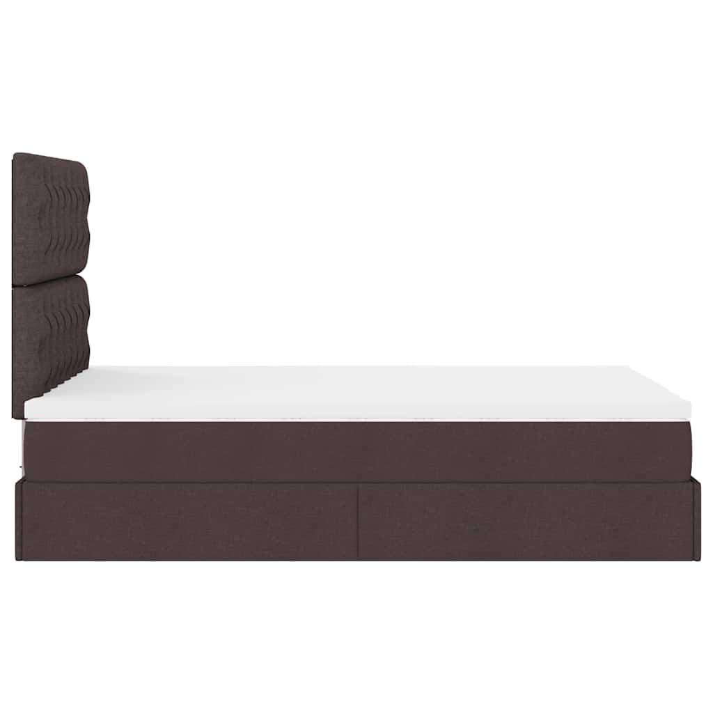 Struttura Letto Pouf con Materasso 80x200 cm in Tessuto | homemem39