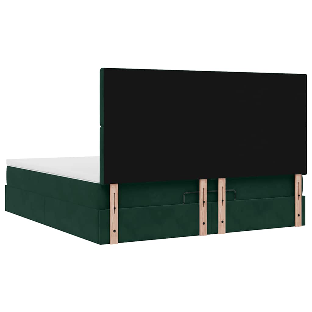 Struttura Letto Pouf con Materassi 180x200 cm Velluto | homemem39