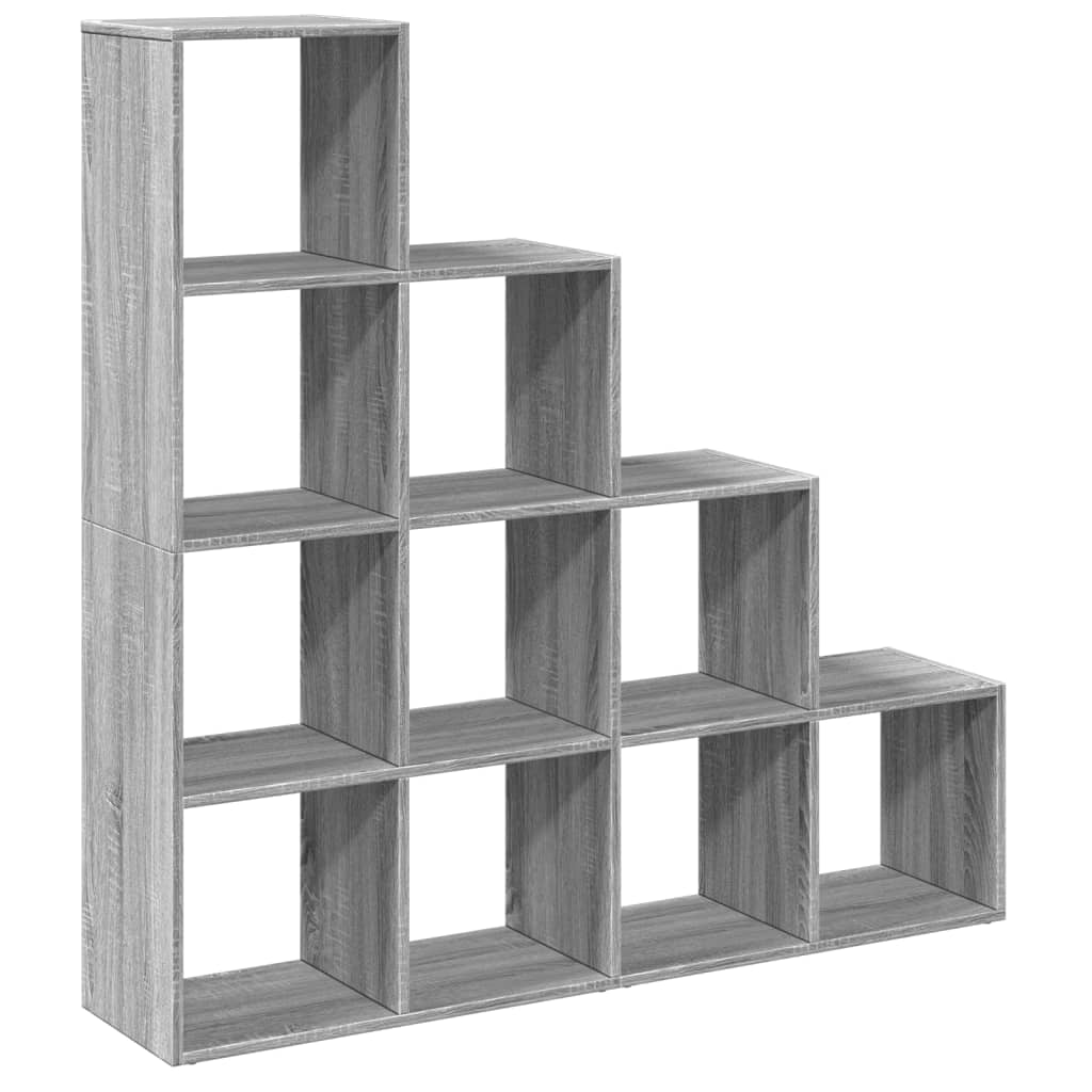 Libreria 4 Ripiani Grigio Sonoma 131,5x29x131,5 cm Truciolato | homemem39