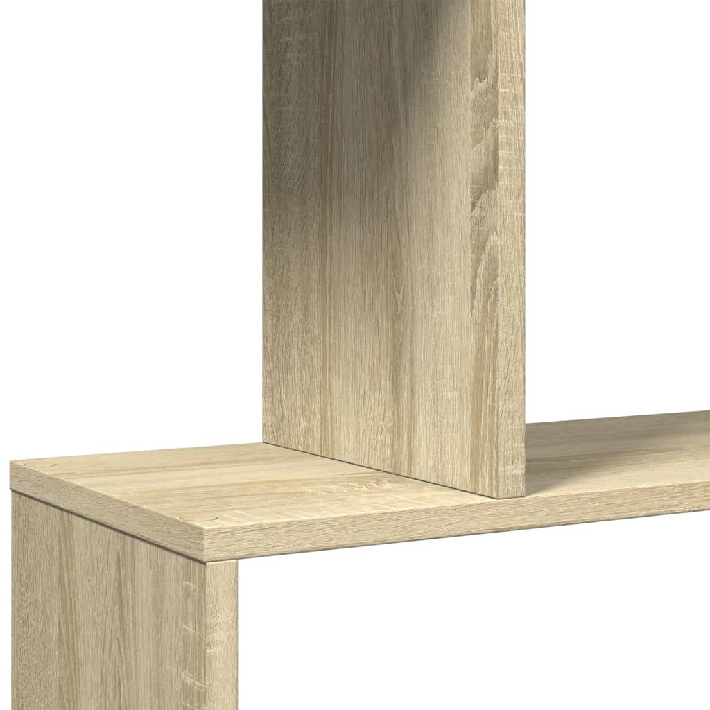 Libreria Divisorio 5 Ripiani Sonoma 70x24x161 cm in Truciolato | homemem39