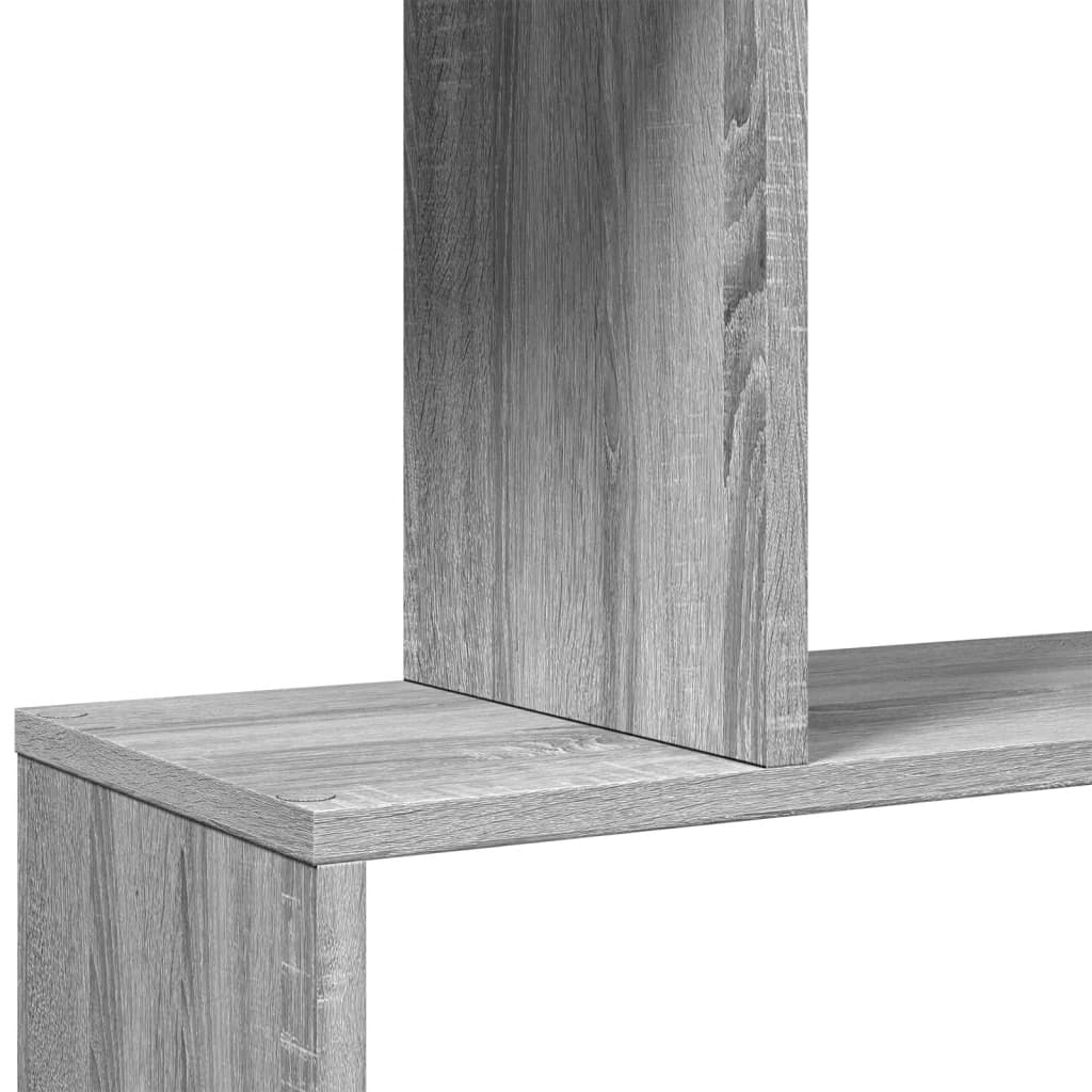 Libreria Divisorio 5Piani Grigio Sonoma 70x24x161cm Truciolato | homemem39