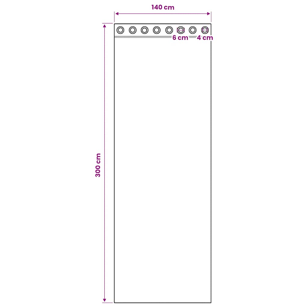 Tende in Voile con Occhielli 2 pz Turchese