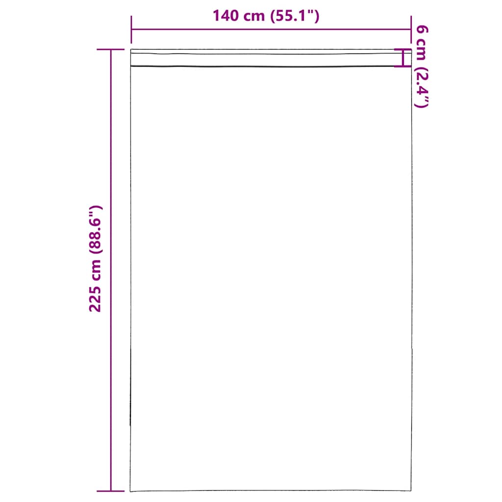 Tende in Voile con Tasche per Aste 2 pz Marrone Chiaro | homemem39