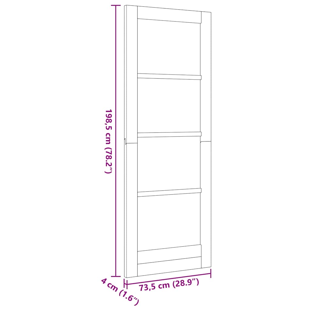 Porta Interna ORKDAL Marrone 73,5 x 198,5 cm | homemem39