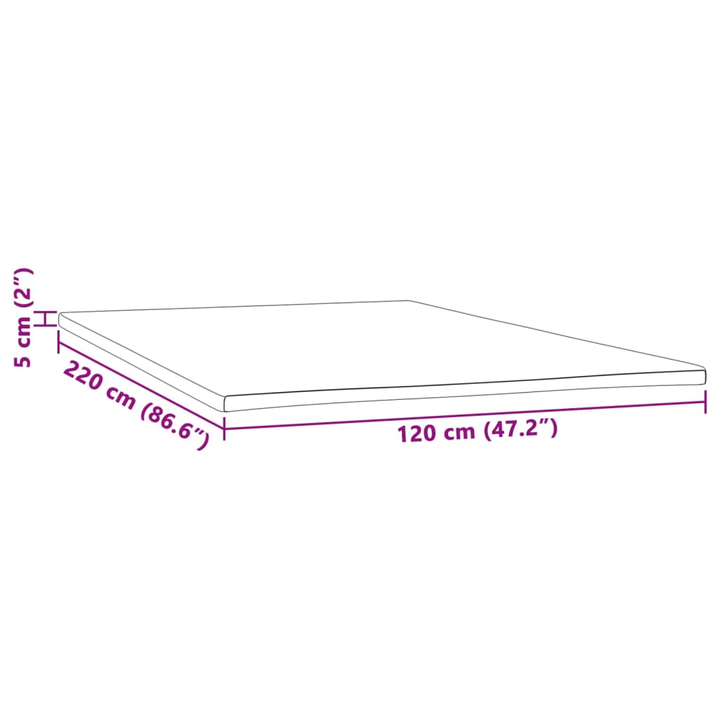 Coprimaterasso 120x220x5 cm