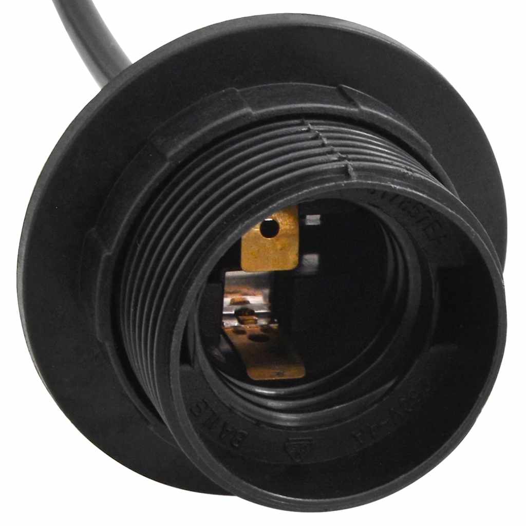 Lampada a Sospensione con 5 Portalampada E27 in Metallo Nero | homemem39