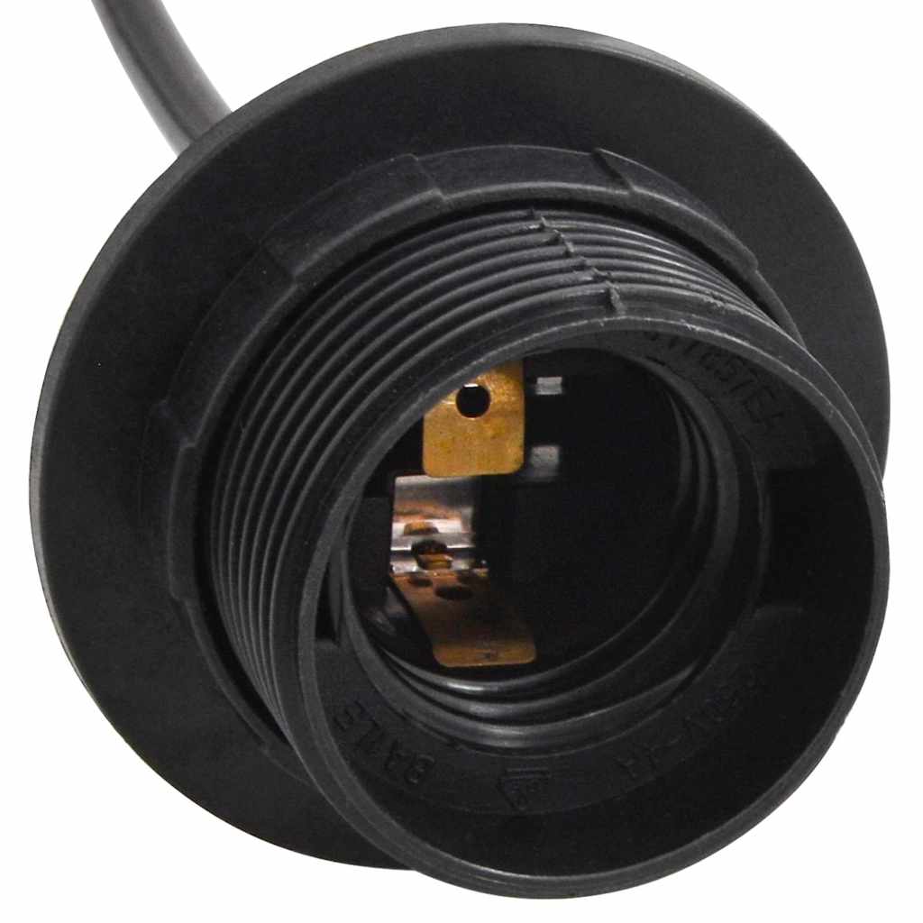 Lampada a Sospensione con 6 Portalampada E27 in Metallo Nero | homemem39