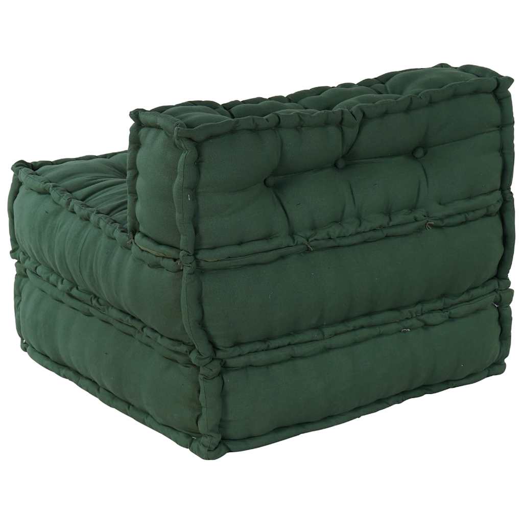 Divano Componibile Verde 70x70x54 in Tessuto